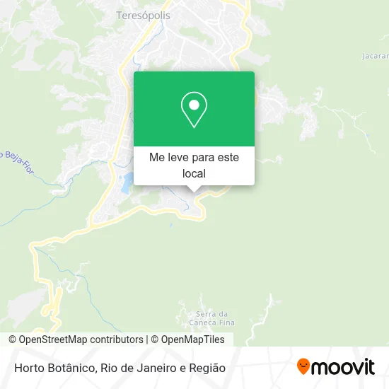 Horto Botânico mapa