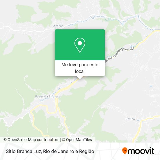 Sitio Branca Luz mapa