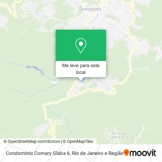 Condomínio Comary Gleba 6 mapa