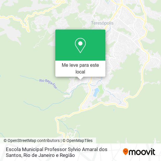 Escola Municipal Professor Sylvio Amaral dos Santos mapa