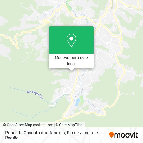 Pousada Cascata dos Amores mapa