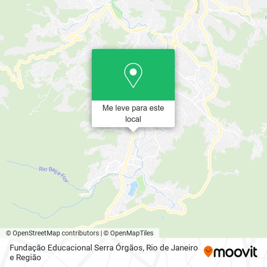 Fundação Educacional Serra Órgãos mapa