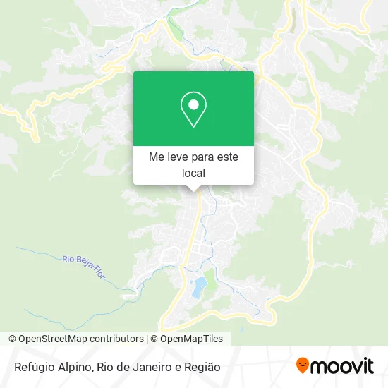 Refúgio Alpino mapa