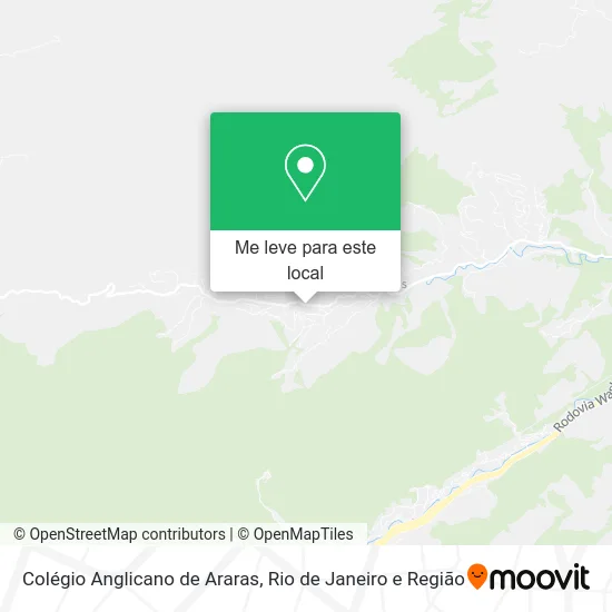 Colégio Anglicano de Araras mapa