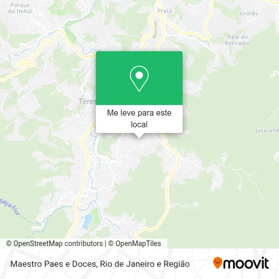 Maestro Paes e Doces mapa