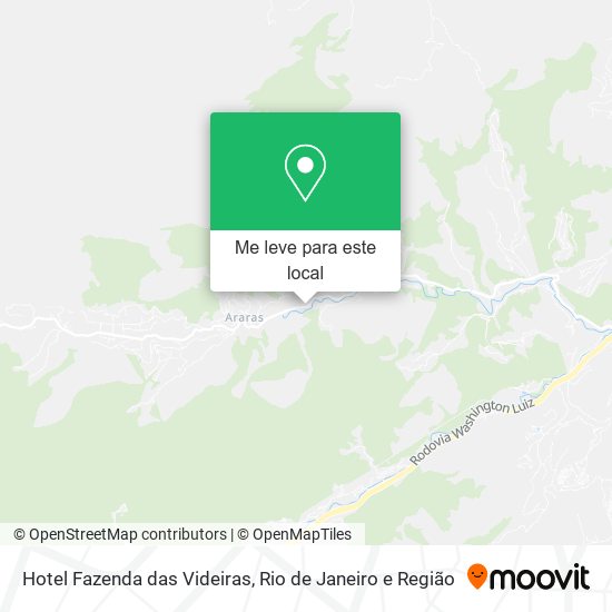 Hotel Fazenda das Videiras mapa