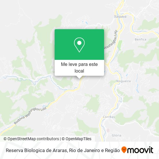 Reserva Biologica de Araras mapa