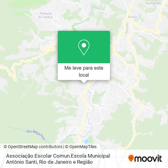 Associação Escolar Comun.Escola Municipal Antônio Santi mapa