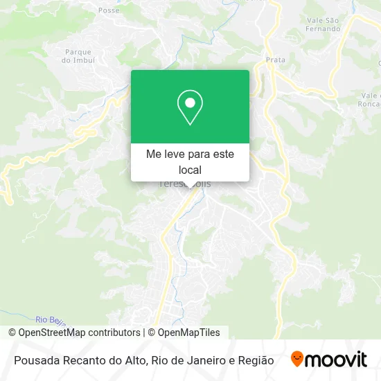 Pousada Recanto do Alto mapa