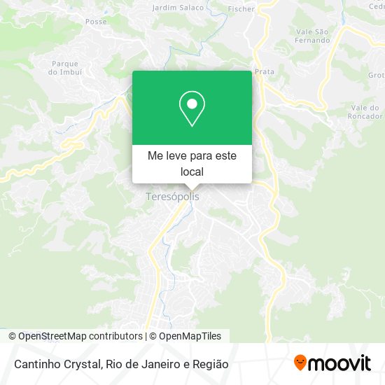 Cantinho Crystal mapa