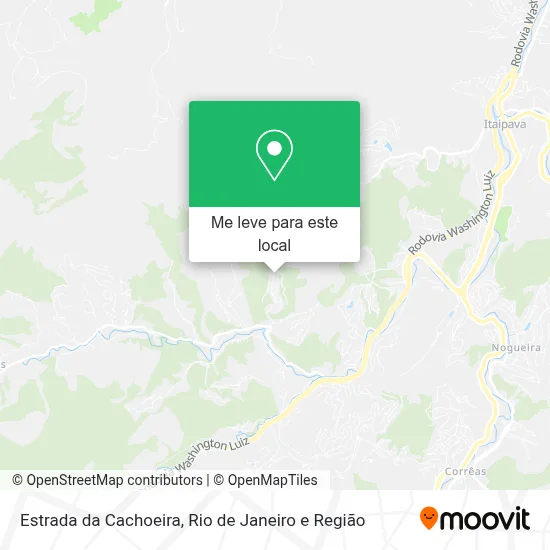 Estrada da Cachoeira mapa