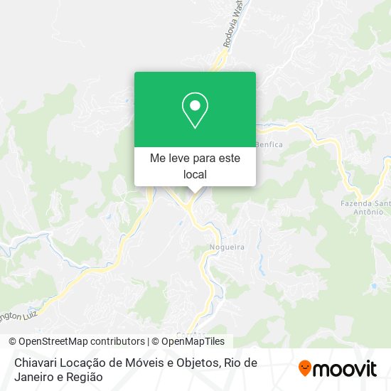 Chiavari Locação de Móveis e Objetos mapa