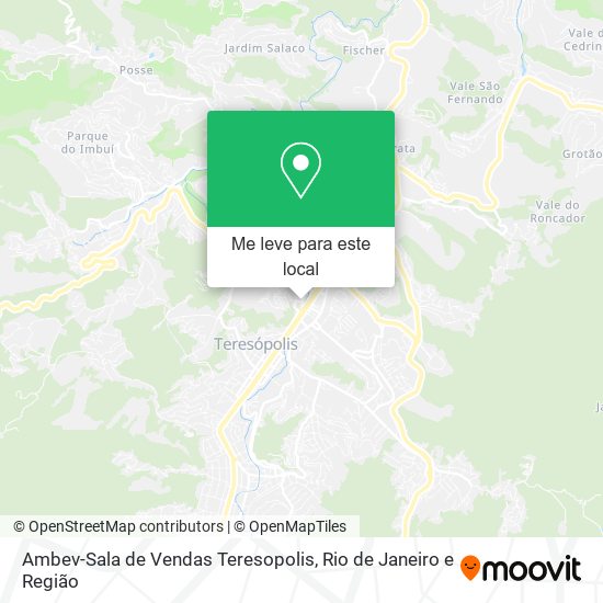 Ambev-Sala de Vendas Teresopolis mapa
