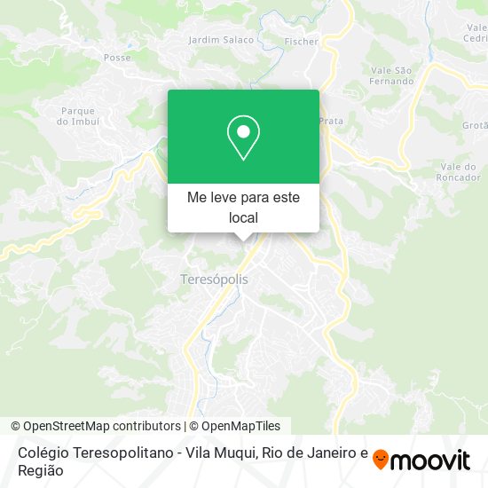 Colégio Teresopolitano - Vila Muqui mapa