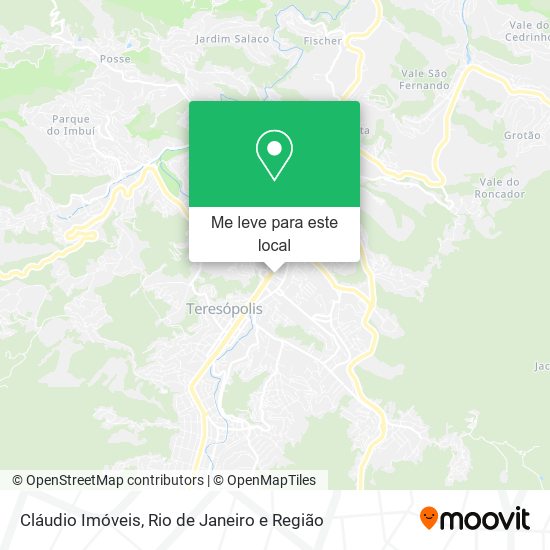 Cláudio Imóveis mapa