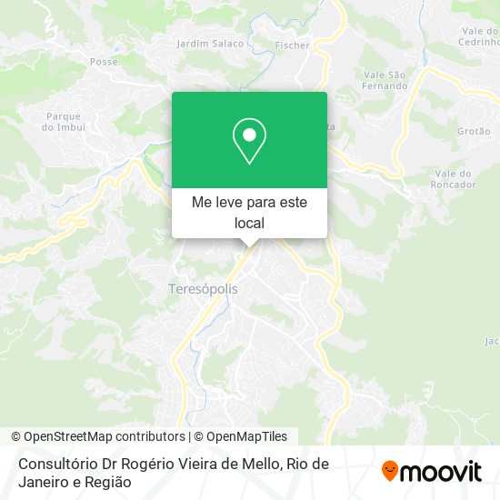 Consultório Dr Rogério Vieira de Mello mapa