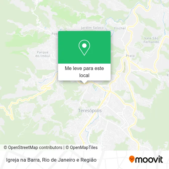 Igreja na Barra mapa