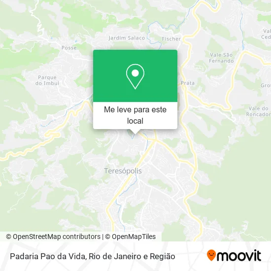 Padaria Pao da Vida mapa