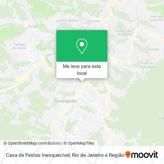 Casa de Festas Inesquecível mapa