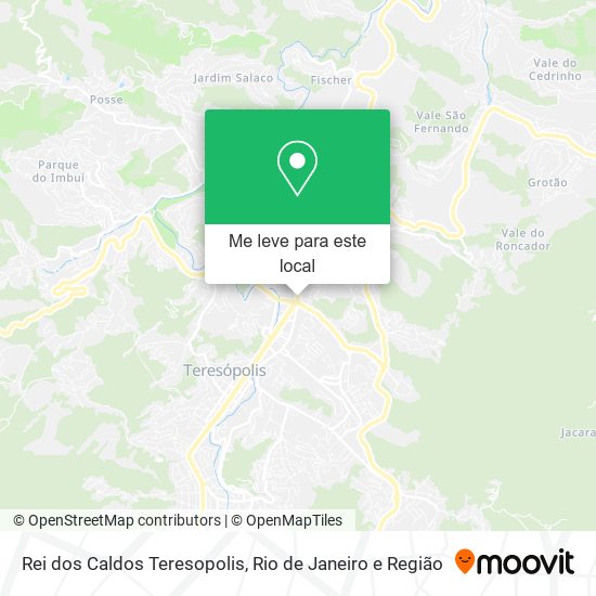 Rei dos Caldos Teresopolis mapa
