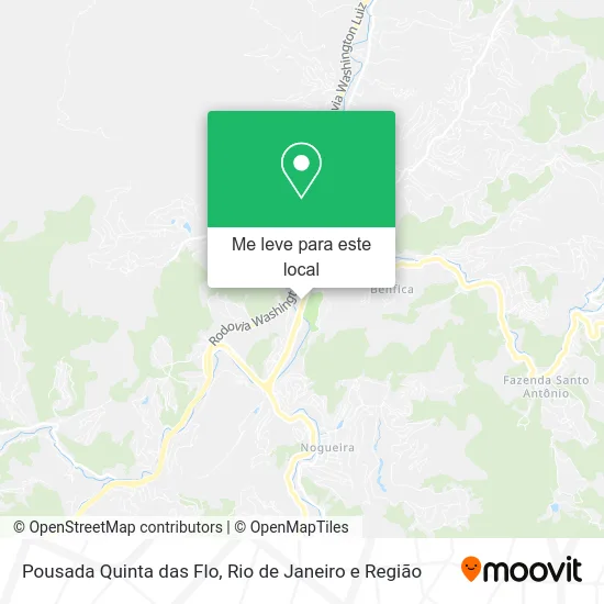Pousada Quinta das Flo mapa