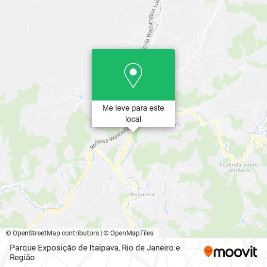 Parque Exposição de Itaipava mapa