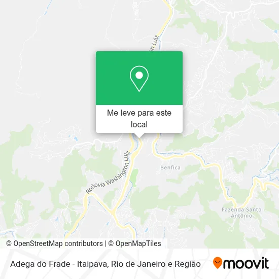 Adega do Frade - Itaipava mapa