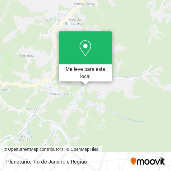 Planetário mapa