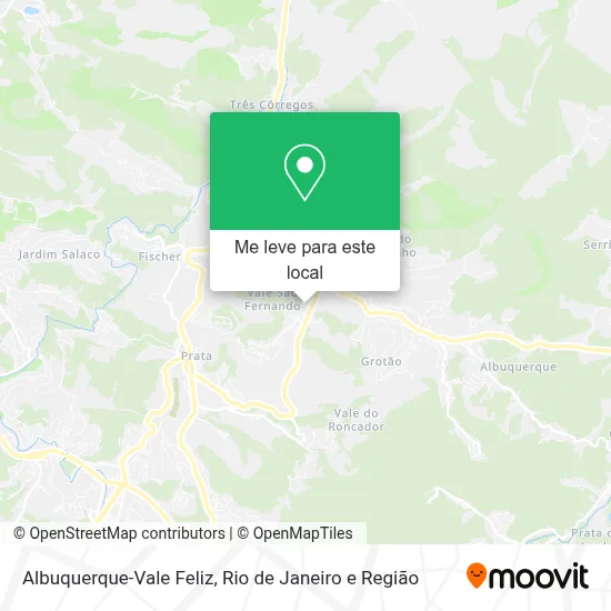 Albuquerque-Vale Feliz mapa