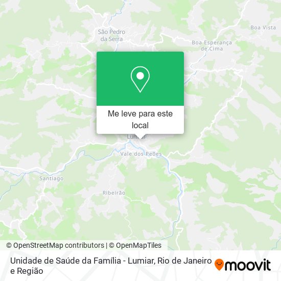 Unidade de Saúde da Família - Lumiar mapa