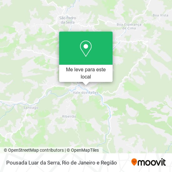 Pousada Luar da Serra mapa