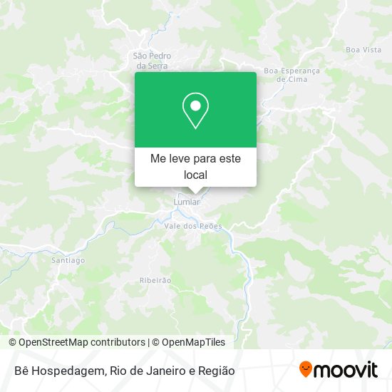 Bê Hospedagem mapa