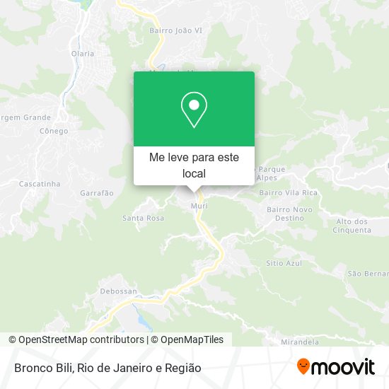Bronco Bili mapa