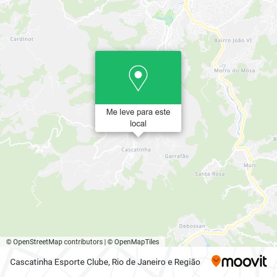 Cascatinha Esporte Clube mapa