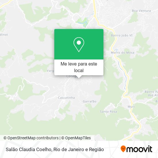 Salão Claudia Coelho mapa