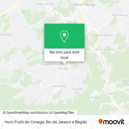Horti Frutti do Conego mapa
