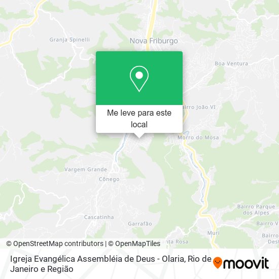 Igreja Evangélica Assembléia de Deus - Olaria mapa