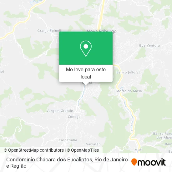 Condomínio Chácara dos Eucaliptos mapa
