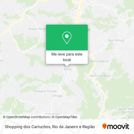 Shopping dos Cartuchos mapa
