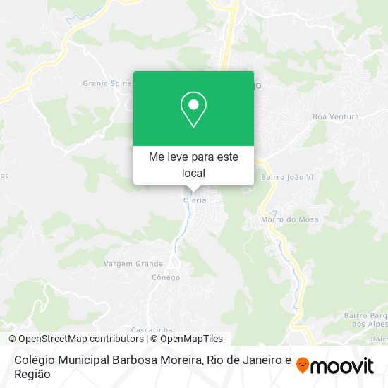 Colégio Municipal Barbosa Moreira mapa