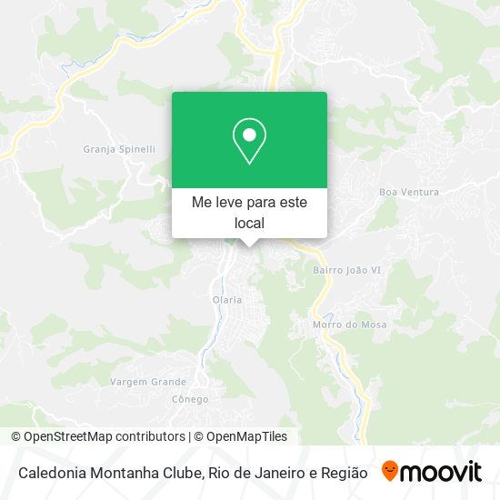 Caledonia Montanha Clube mapa