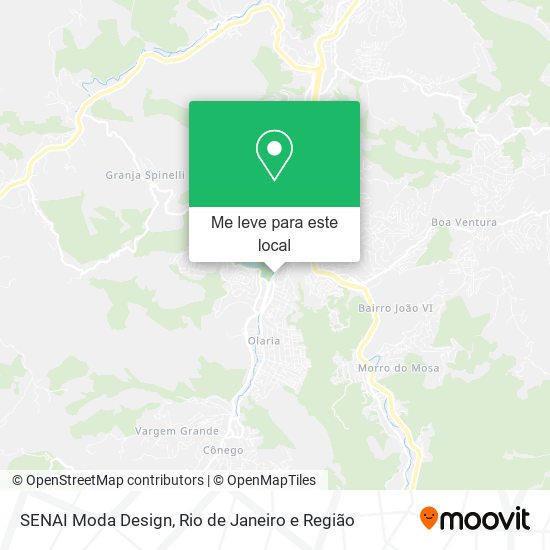 SENAI Moda Design mapa