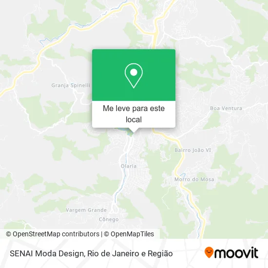 SENAI Moda Design mapa