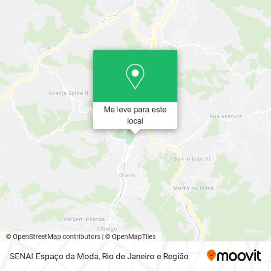 SENAI Espaço da Moda mapa