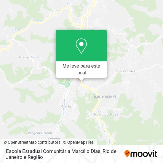 Escola Estadual Comunitária Marcílio Dias mapa