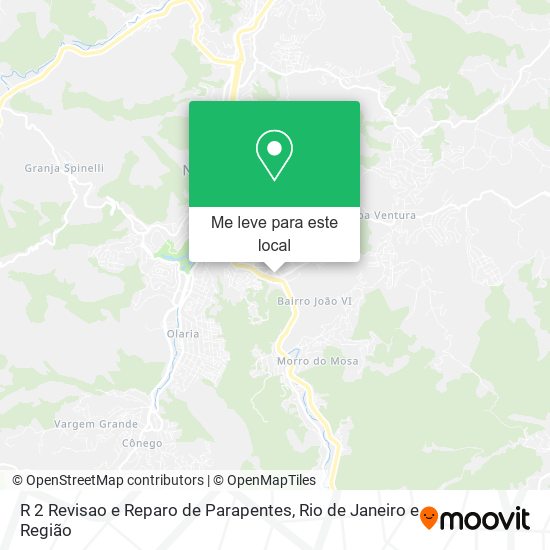 R 2 Revisao e Reparo de Parapentes mapa