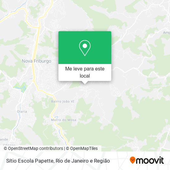 Sítio Escola Papette mapa