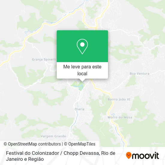 Festival do Colonizador / Chopp Devassa mapa