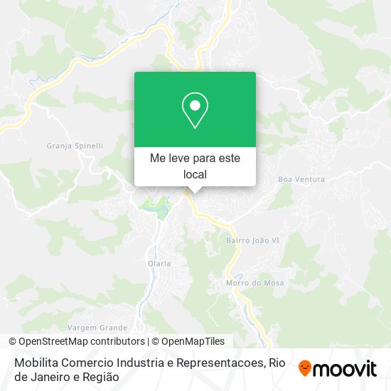 Mobilita Comercio Industria e Representacoes mapa