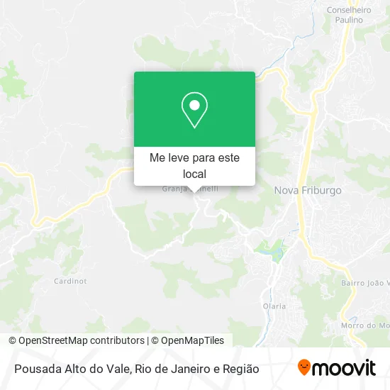 Pousada Alto do Vale mapa